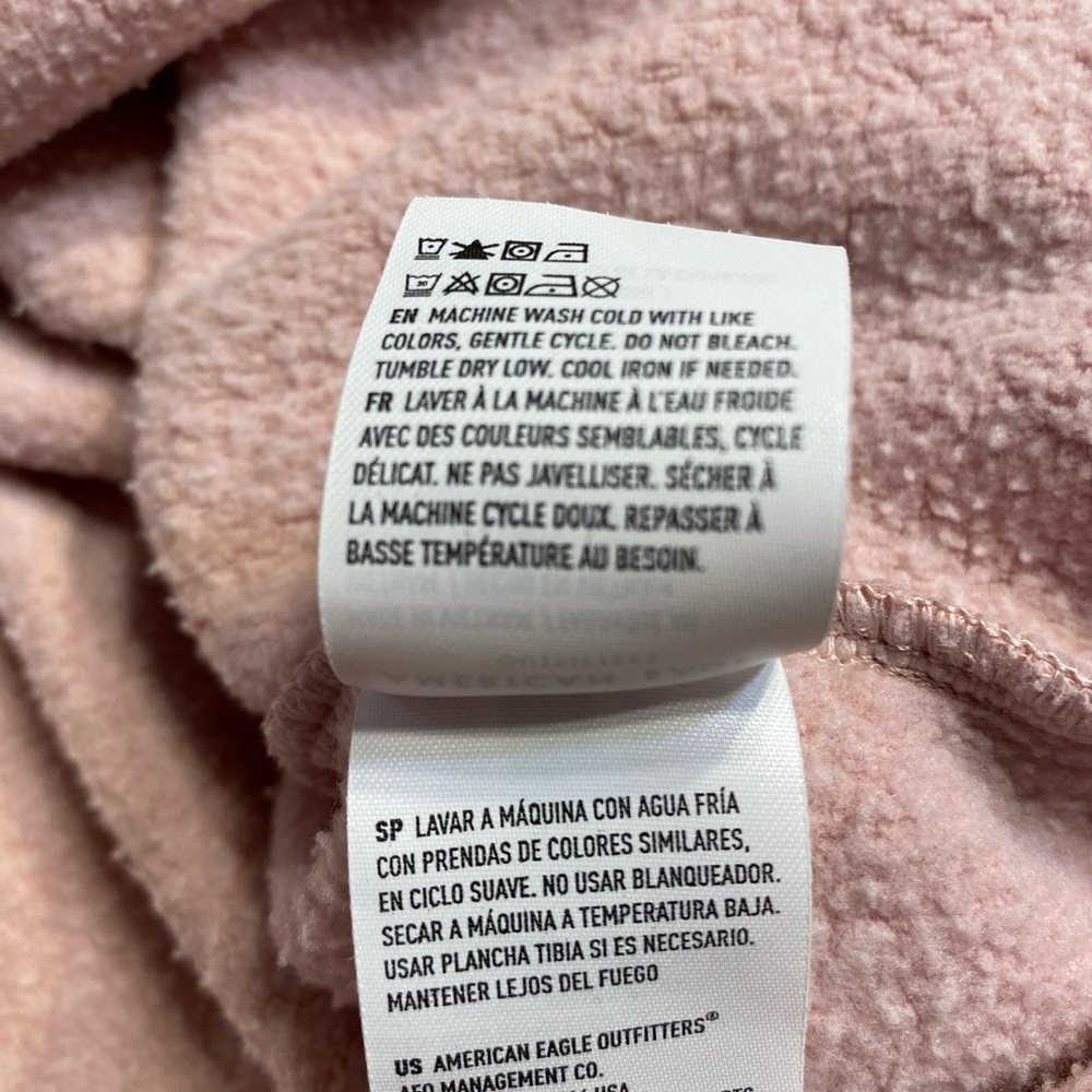 American Eagle jegging fit hooded sweatshirt. Size large. ￼pink - Picture 7 of 10